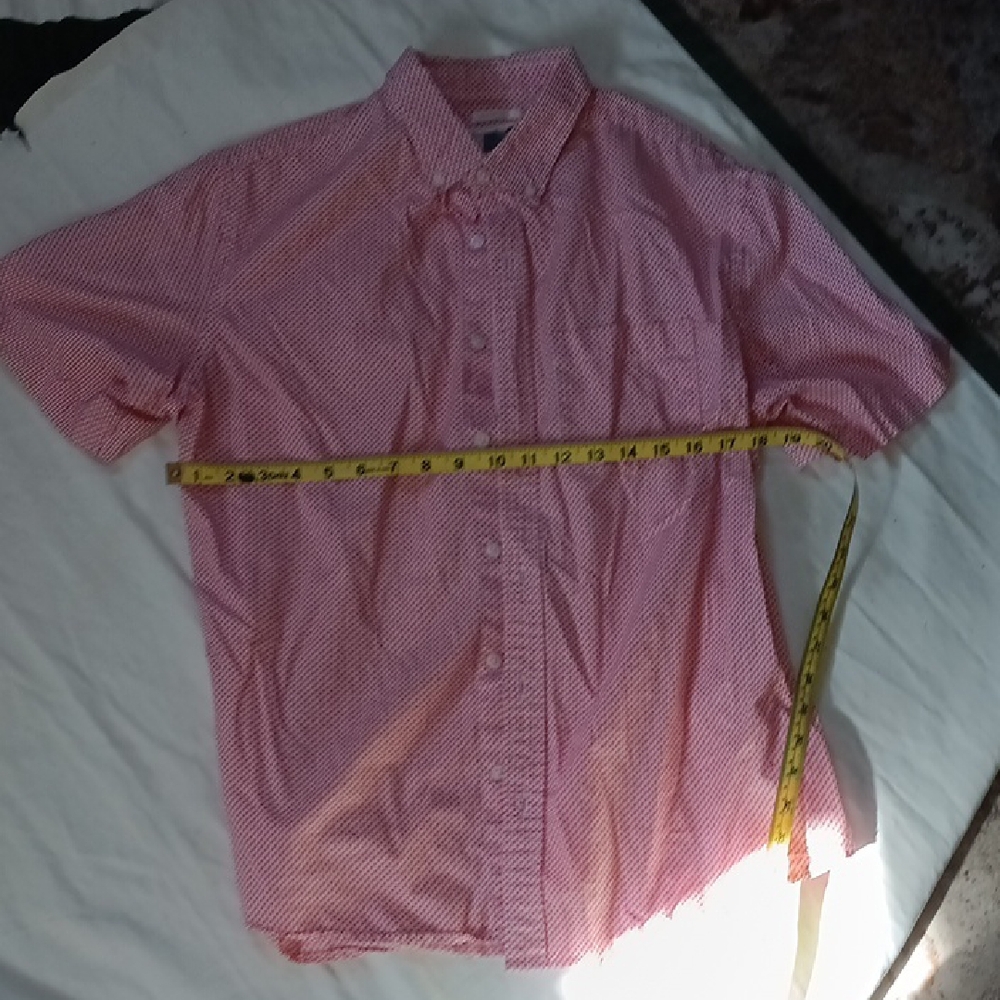 Old Navy Men's Coordinated Red Spot Casual Button Down Shirt.